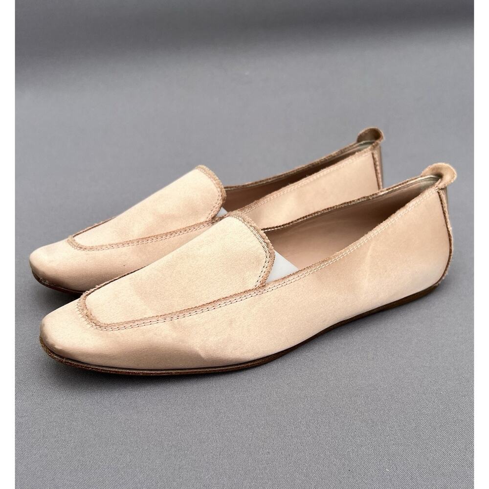 PEDRO GARCÍA Satin Loafers Women’s Antique Rose 7 US / 37 EU - Picture 2 of 12